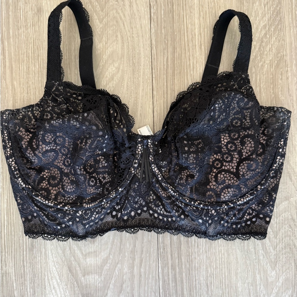NWOT Prima Donna Designer Luxury Black Lace Bra - 36G